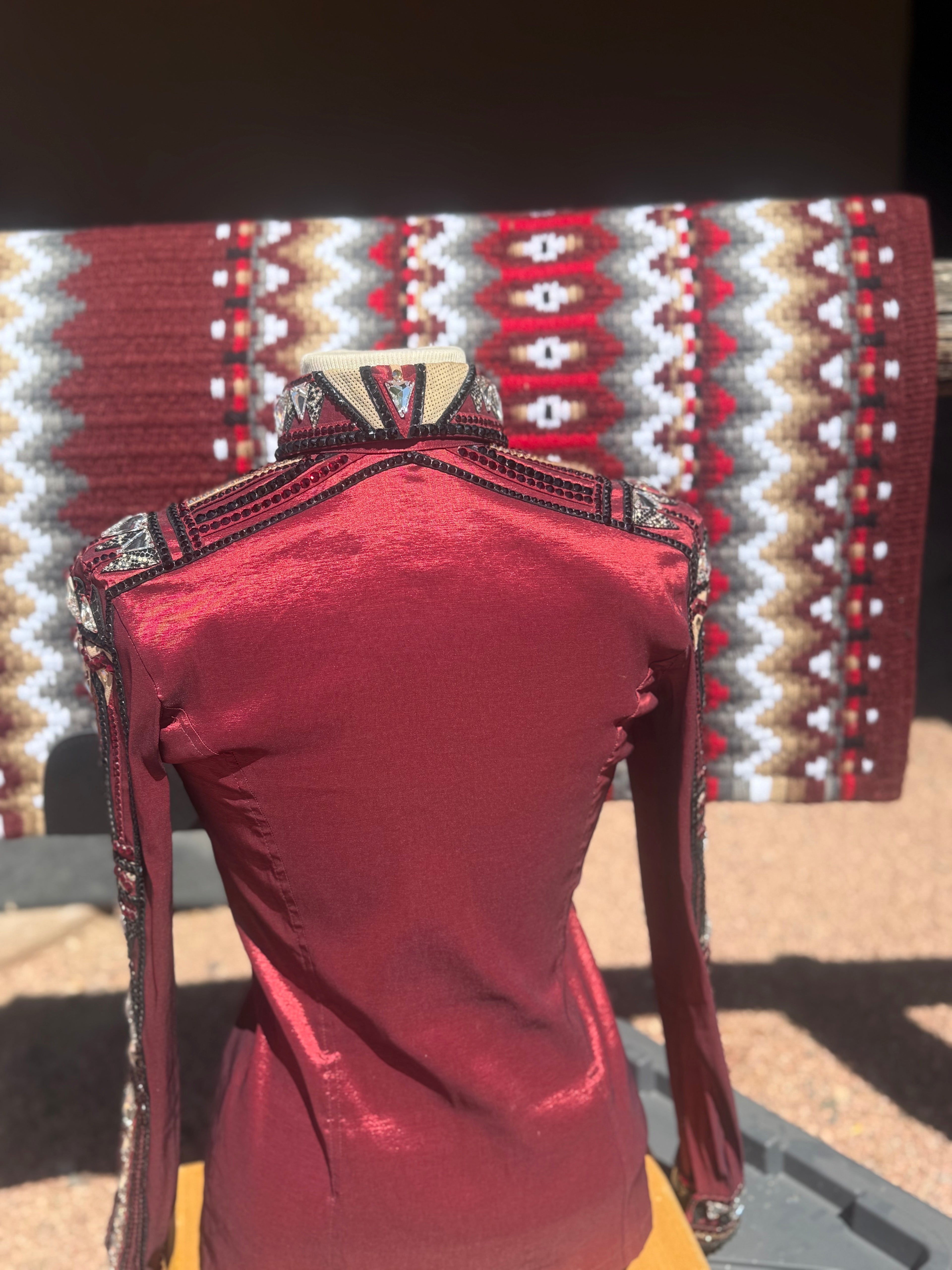 Burgundy Horse Show Beauty Designs Shirt